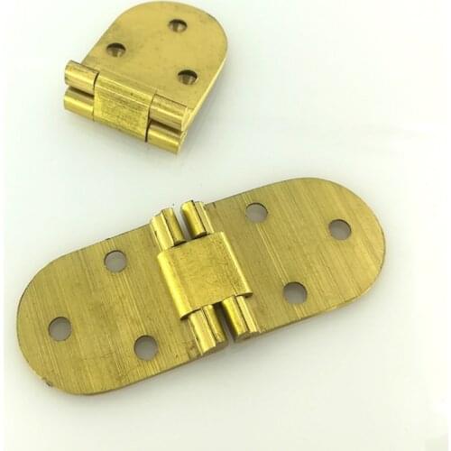 1 Pcs/set 80*30mm Sewing Machine Countertop Furniture Hardware Copper Concealed Hinge 180 Degree Folding Table Flap Hinge