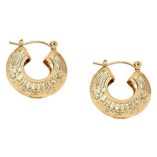 10 pair / lot Costume Jewelry accessories gold metal pattern earrings