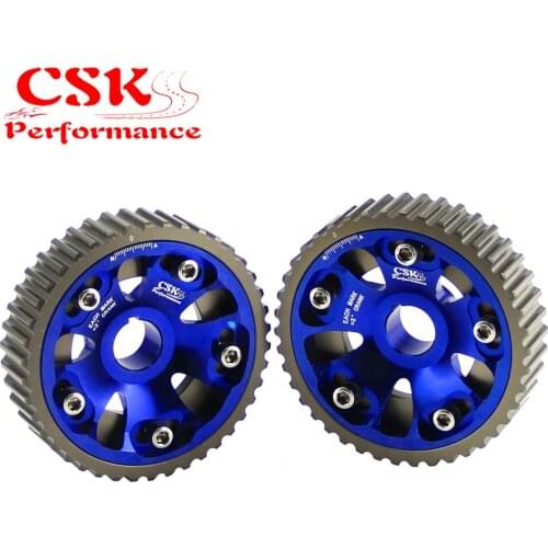 Fit For 93-01 Honda Prelude H22 DOHC VTEC 2pcs Adjustable Billet Cam Gears Black/Blue/Red