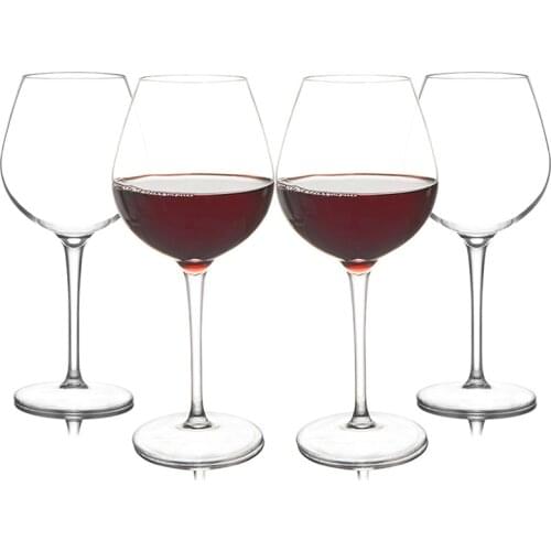 500ml safe and healthy tritan plastic reusable classic red wine glass Clear and transparent goblet cup set Not broken
