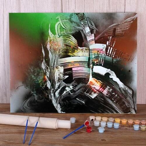 Abstract The Process Of Mutation DIY Painting By Numbers Set Acrylic Paints 40*50 Picture By Numbers Photo Wholesale