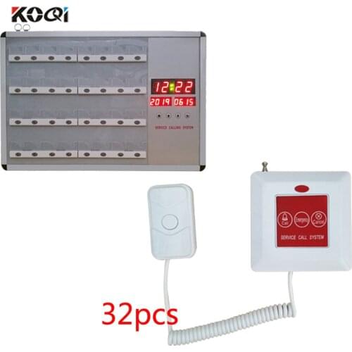 Nurse Call System Price 1pcs Nurse Station Hosts 32 Have a additional key on pull cord to call
