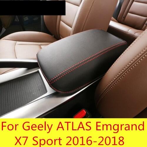 Armrest box cover armrest box cushion central cover car holster car Accessories For Geely ATLAS Emgrand X7 Sport 2016-2018