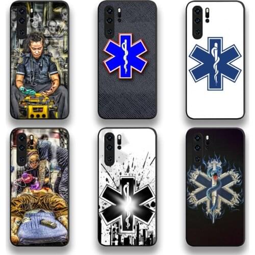 EMT EMS Medical Rescue Phone Case For Huawei P20 P30 P40 lite E Pro Mate 40 30 20 Pro P Smart 2020