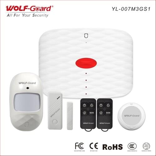 GSM Elder SOS Alarm System, Communicate with Detectors to Deter Burglar or SOS Button