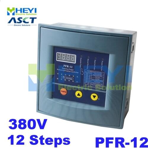 JKW58 PFR-12 reactive power compensator controller for power factor capacitor 12step 380v Reactive power compensation controller