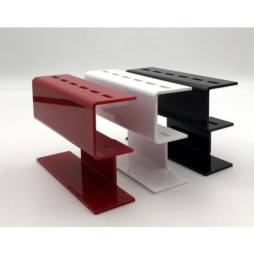 Red/Black/White Acrylic Eyelash Extension Makeup Tweezers Display Holder Durable Convenient Tool Stand Shelf Storage Case