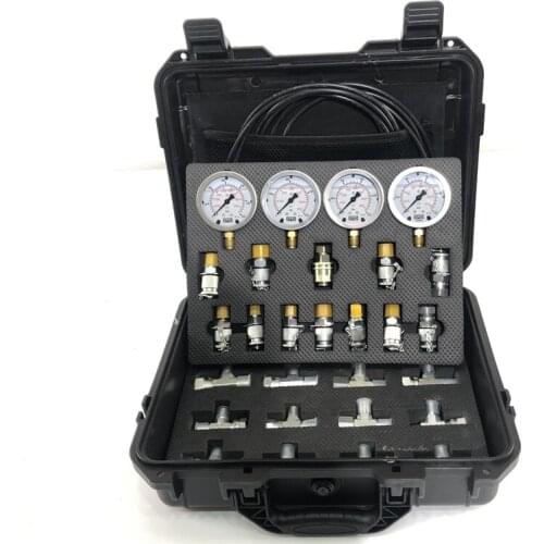 Excavator Pressure test three-way joint pilot pump test pressure gauge distribution valve travel hydraulic gauge