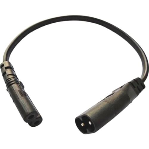 NCHTEK Short Power Cable, IEC 320 C7 to IEC 320 C8, C7 to C8 Extension Cord About 30CM/Free DHL Shipping/100PCS