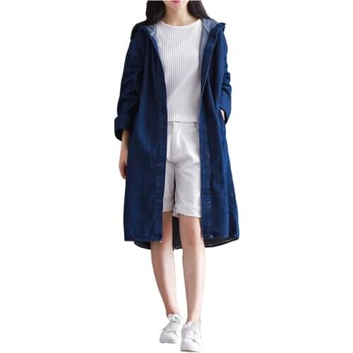 Женские джинсовые тренчи ODFVEBX China At AliExpress