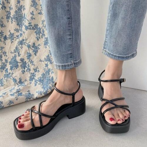 Nice Women Wedges Sandals Outdoor Cross-shoes Breathable Shoes for Women Summer Vogue Heels Sandals platform shoes
