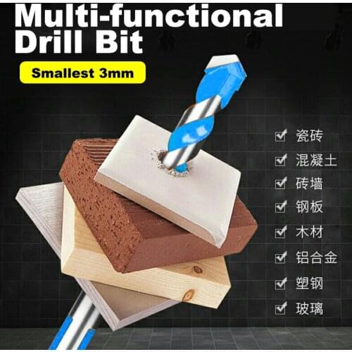 Lavie Multi-functional Glass Drill Bit Triangle Bits Ceramic Tile Concrete Brick Metal Stainless Steel Wood