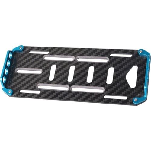 High quality 1/10 RC Car Black carbon fiber Battery mounting plate scx10 CC01 F350 D90 rc4wd