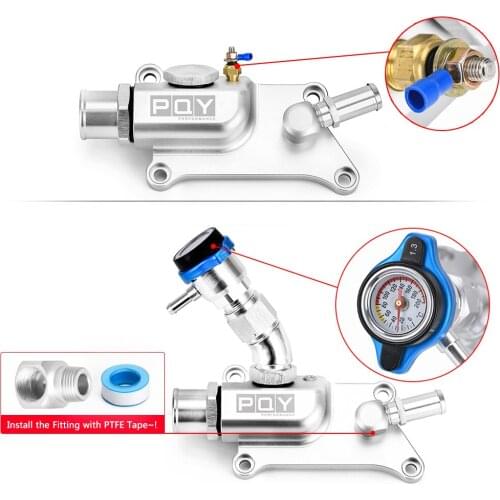 High Quality Auto Upper Coolant Housing Straight With Filler Neck And Thermost Radiator Cap Cover for K24/K20Z3 HT-IMK09S