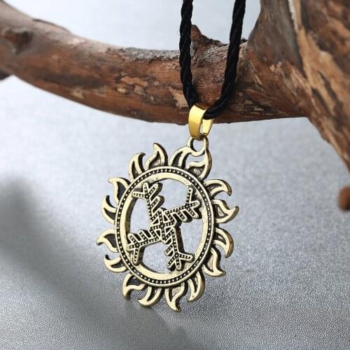 WANGAIYAO New Viking Pendant Ancient Greek Viking Pendant Necklace Mens Slavic Necklace Fashion Personality Holiday Gift