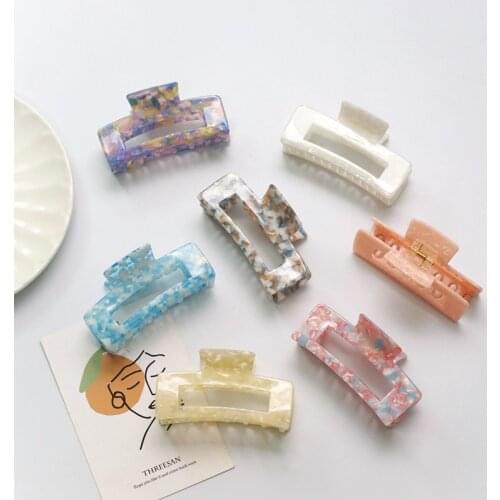 Japanese ins catch clip large hairpin back head Korean headwear acetic acid bath big hair catch hair clip catch