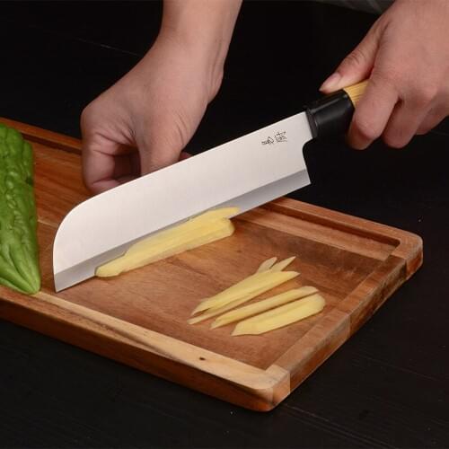 Japanese Style Stainless Steel Chef Cuisine Knife Kitchen Multifunctional Cooking Slicer Cut Meat Vegetable Fruit Fish Knives