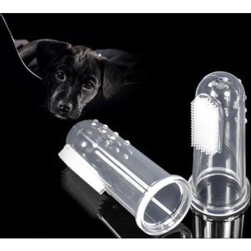 Pet Puppy Finger Toothbrush Dog Teeth Care Massage Brush Addition Bad Breath Tartar Teeth care Dogs Cat Accessories