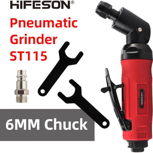 115° Elbow Pneumatic Engraving Grinder Wind Grinder Tire Repair Grinder Sander for Ironwork Woodwork Tire Industry Mold Process