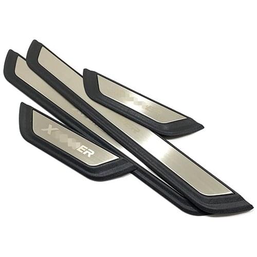 2017 18 19 2020 For Mitsubishi Xpander Stainless Steel Door Sill Trim Protectors Guard Cover Trim Car Styling Accessories 4pcs
