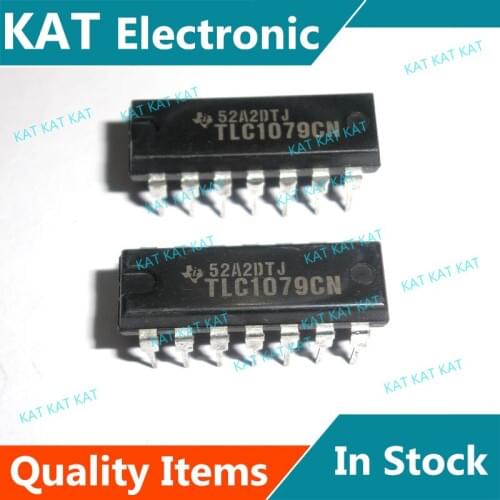 5PCS/Lot TLC1079CN TLC1079IN TLC1079MN DIP-14 LinCMOSE mPOWER PRECISION OPERATIONAL AMPLIFIERS