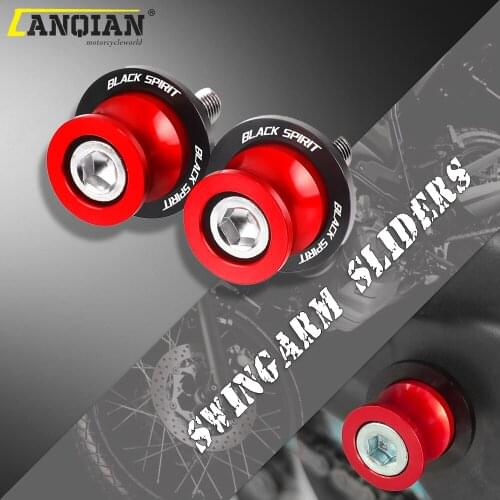 8MM Motorcycle Accessories CNC Aluminum Swingarm Spools Slider Stand Screws For Honda BlackSpirit Black Spirit 2014 2015 2016