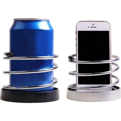 Car Cup Holder Phone Holder Metal Durable Multifunction Spring Universal Parts Drink Adapter Supplies Accessories