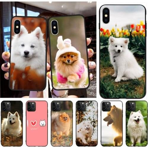 Japanese Spitz Dog Phone Case For Iphone 12 11 Pro Max Mini XS Max 8 7 6 6S Plus X 5S SE 2020 XR Cover