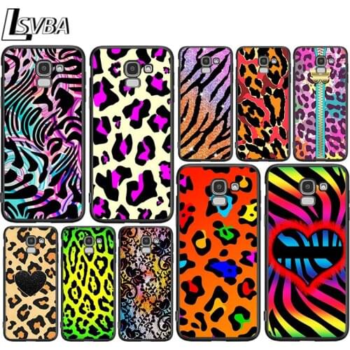 Leopard Cute Pattern for Samsung Galaxy J2 J3 J4 Core J5 J6 J7 J8 Prime duo Plus 2018 2017 2016 Silicone Phone Cover
