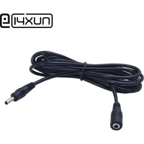 EClyxun 1pcs 2A DC Power 3.5x1.35mm Male to Female Extension Adapter Cable, 3.5/1.35 F/M Plug Socket Cord 2M
