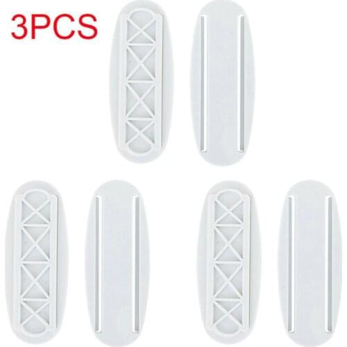 3PCS White Socket Paste Fixer Patch Panel Holder Wall Hanging Punch Free Installation Plug Fixing Device