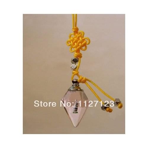 25pcs/lot pink cone Rice vials pendants rice vial pendant perfume empty glass bottle glass spray perfume bottl