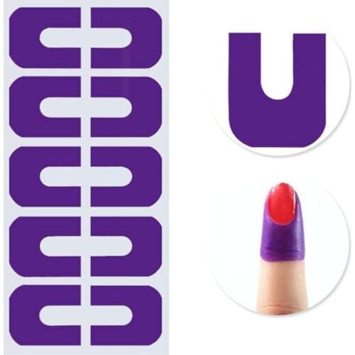 Nail Form Guide Sticker Nail Polish Varnish Protector Manicure Finger Stickers Spill-proof Tool Cover A7A2