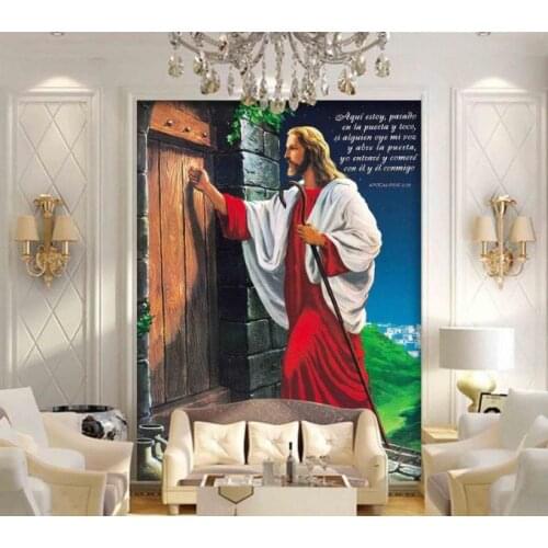 Photo wall mural customize HD Jesus wallpapers for living room 3d wallpaper murals