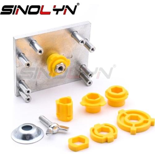 Headlight Retrofit Tool H1/H4/H7/H11/D2/HB3 9005/HB4 9006 Mounting Moulds Plate for Koito Q5/Hella 3/5 Projector Lens Tuning DIY