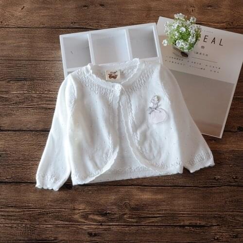 Little Girls Jacket Kids Cute Outdoor Sweater Girls Sweet Cotton Shool Cardigan 1 2 3 4 5 6 7 8 Years Old Kid Clothes 205036