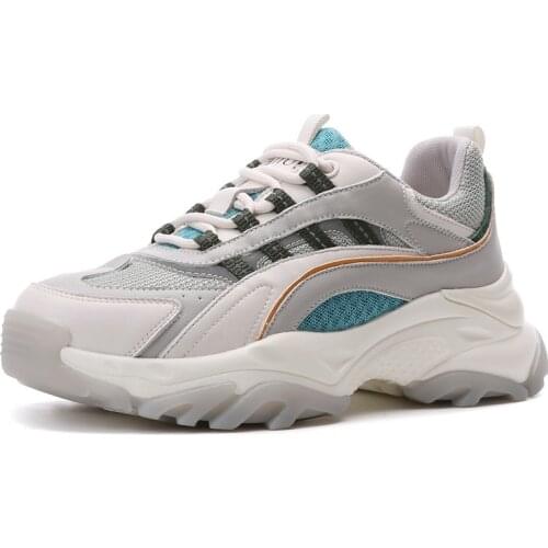 RASMEUP Genuine Leather Mesh Women Platform Sneakers 2021 Summer Fashion Women Breathable Chunky Shoes Ladies Trainers Footwear