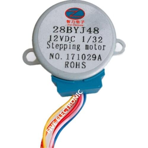 DC12V 28BYJ48 Micro Stepping Motor Ratio 1/32 130Ohm For Air Conditioners/Fireplaces/Stage Light/Projector/DIY Model