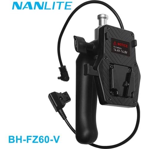 Nanlite BH-FZ60-V V-Mount Battery Grip Handle Holder for Forza60 60B 60w