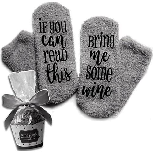 1 Pair If You Can Read This Alphabet Cake Soft Comfortable Socks Casual Breathable Unisex Socks Suitable for Any Season
