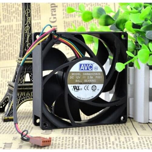 The original AVC DASA0925B2S 12V 2.0A 9CM 9025 4 line PWM temperature control fan