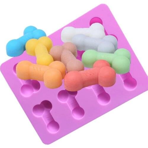 Penis Cake Mold Silicone Birthday Fondant Cake Chocolate Mould Cake Decor Baking Mold Kitchen Gadgets Accessories Baking Tool