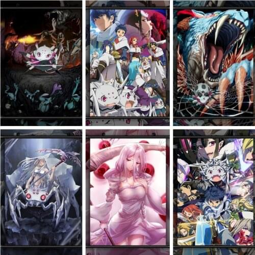 Anime Posters So I'm A Spider, So What Kumoko Wall Art Canvas Poster Abstract Printing Print Picture for Child Living Room Decor