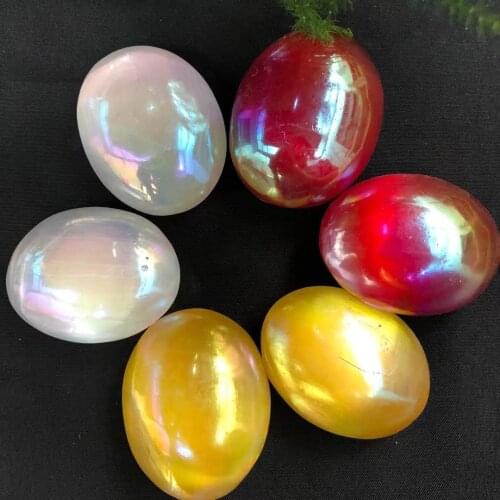 Plated GypsumThe Cats Eye Palm plaything Aquarium Decoration 40*50mm One Weight Is About 50g