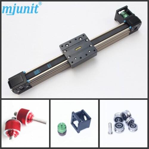 Belt driven linear slide long travel distance guideway linear actuator