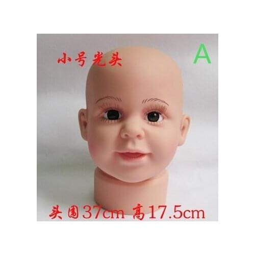 7style PVC Cosmetology Child Boy Mannequin Manikin Head Model Wig Hair Scarf Hat Display Headset Sunglasses Shop Hats 1pc B572