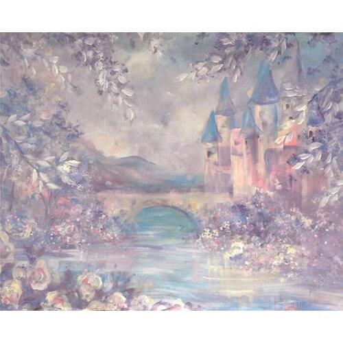Fairy castle garden photo background fabric Fotografia baby photography backdrops in photo studio accessories Photophone NB-074
