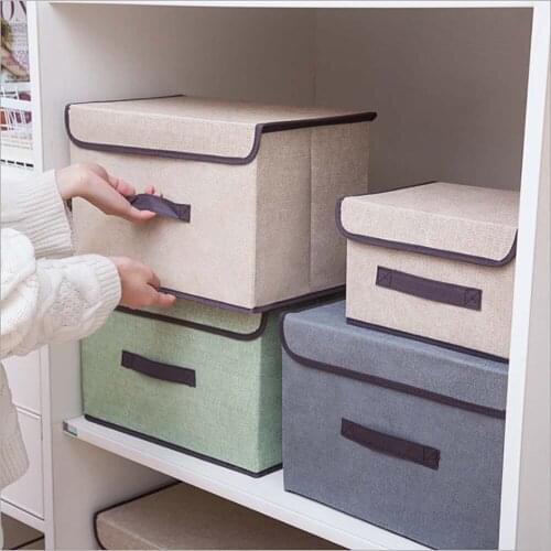 Foldable Desktop Storage Boxes Sundries Storage Organizer Box Underwear Vosmetic Bag Accessories Scarf Socks Stockpile Box