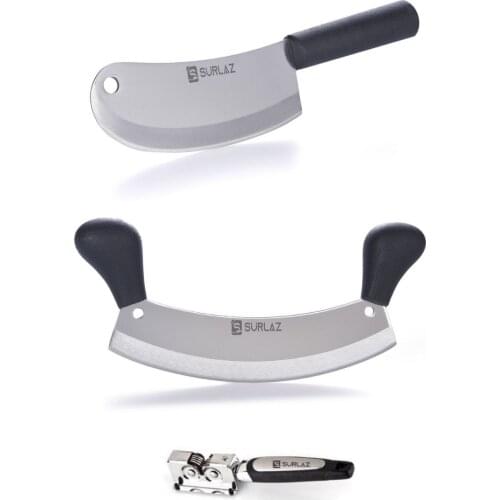 SürLaz kitchen knife Set 3PC Turkish Style Kitchen knife Meat Cleaver Fruit Paring knife stainless steel Knife New