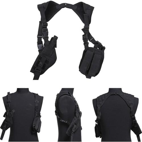 Left Right Hand Tactical Nylon Gun Holster Universal Pistol Gun Carry Pouch Concealed Shoulder Holster Outdoor Hunting Equipment